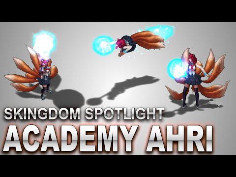 Academy Ahri Skin Spotlight | SKingdom - League of Legends