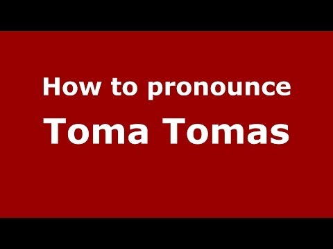 How to pronounce Toma Tomas (Arabic/Iraq) - PronounceNames.com