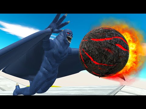 MONSTERS CLIMB THE SUPER FIREBALL PATH - Animal Revolt Battle Simulator