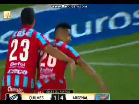 Quilmes vs Arsenal (1-4) Primera División 2016 Fecha 10 Zona 1