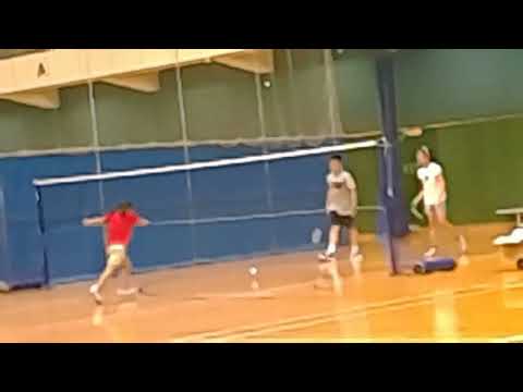 Badminton training