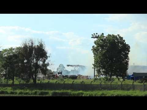 Wysadzenie, wyburzenie Dźwigu Famur Famak Kluczbork 31.05.2017