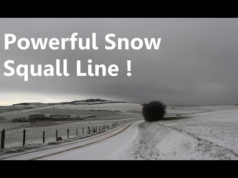 Orage de neige | Powerful snow squall line | February 5, 2013 | Nancy (NE France) [HD]