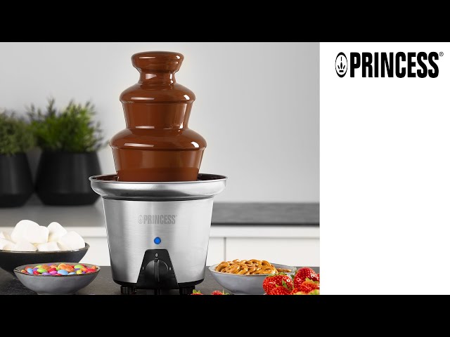 Vídeo relacionado con Princess 292998 Fuente de chocolate XL con 2 ajustes de potencia, 3 alturas, 0,7 litros de capacidad, 32.5 cm de altura, carcasa de acero inoxidable, apta para todo tipo de chocolate, 90 W