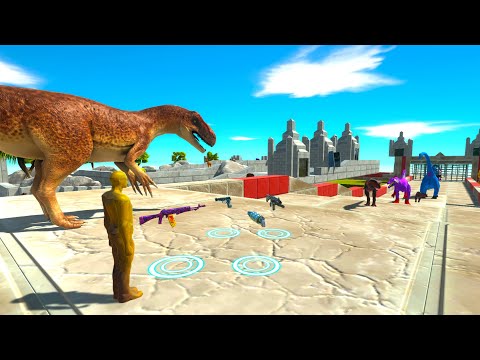 FPS AVATAR & ALLOSAURUS RESCUE MISSION - Animal Revolt Battle Simulator