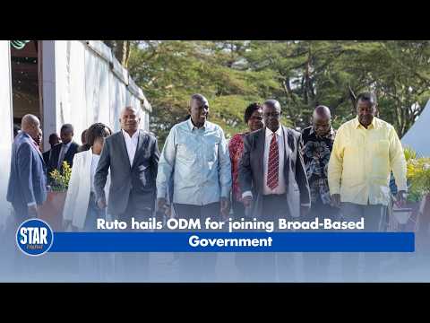 Ruto hails ODM for joining Broad-Based Government