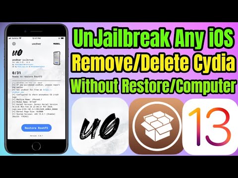 UnJailbreak iOS 13.5 Remove & Uninstall Unc0ver - Delete Cydia! (NO COMPUTER)