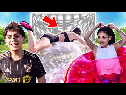 * EXTREME * Soccer Bumper Ball Challenge  ( Gone Wrong )