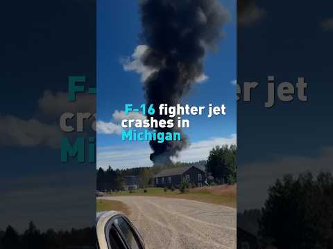 F-16 fighter jet crashed in Michigan