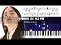 Billie Eilish L AMOUR DE MA VIE Accurate Piano Tutorial With Sheet Music