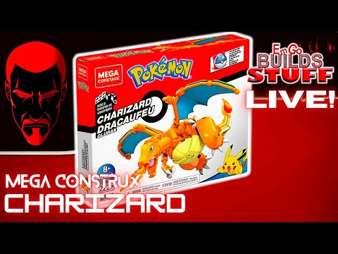 Mega Construx Charizard: EmGo Builds Stuff LIVE!