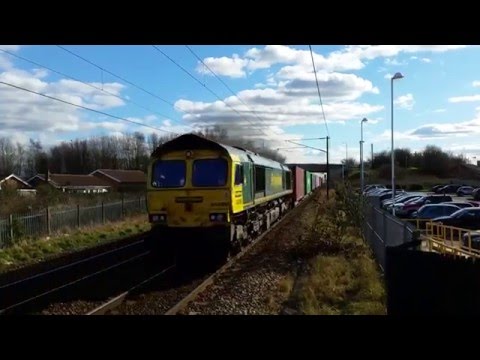 Bentley Station (S.Yorks) 25/02/16 Classes 43/66/91/144/321