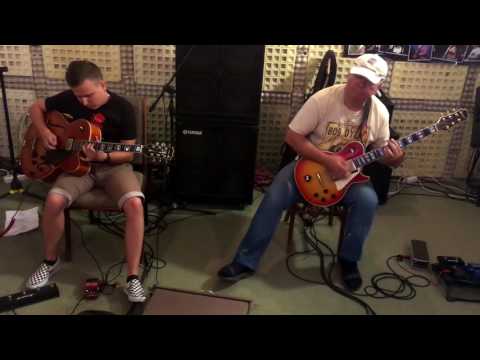Oleg Makarchuk and Roland Brevko - C Minor Jazz Blues  (Jazz guitar)