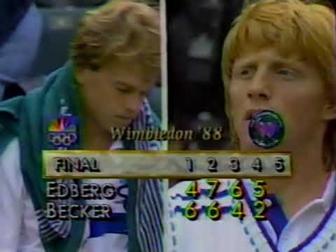 1988 Wimbledon Men's Singles Final - Boris Becker v Stefan Edberg