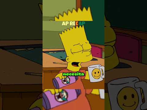 La profesora no quiere que los alumnos usen el celular #lossimpson