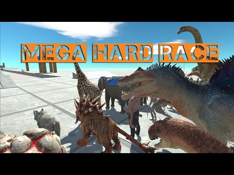 MEGA HARD DINOSAUR RACE PART 2 - Animal Revolt Battle Simulator