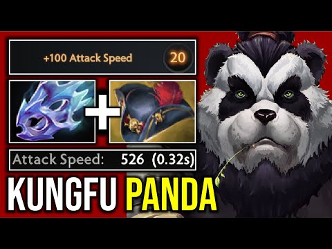MASTER KUNGFU..!! +500 Attack Speed Moon Shard + Pirate Hat Brewmaster 7.24 | Dota 2