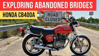 Exploring Abandoned Bridges on a 1978 Honda CB400A
