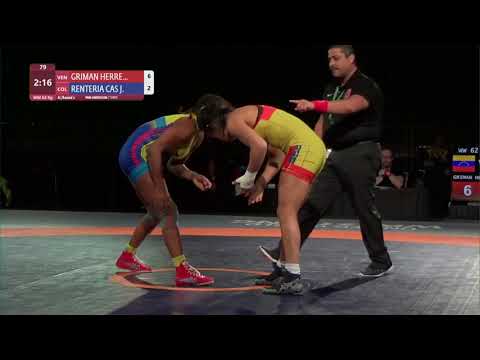 Round 2 WW - 62 kg: N. GRIMAN HERRE (VEN) v. J. RENTERIA CAS (COL)