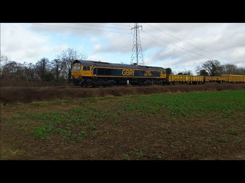 Class 66 66705 (Golden Jubilee) GBRf Stamford Lincolnshire