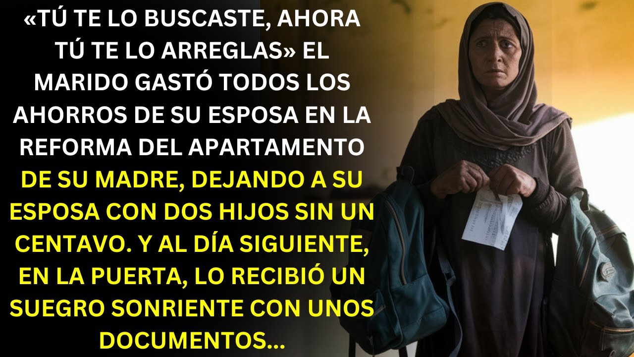 TRAS DEJAR A SU ESPOSA CON DOS HIJOS, ÉL GASTÓ SUS AHORROS EN REPARAR EL PISO DE SU MADRE.