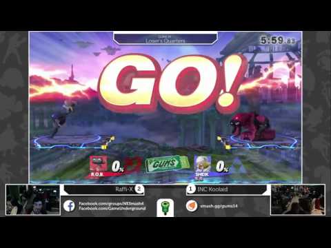 GUMS 14 Singles (Loser's Quarters) - Raffi-X (ROB) vs InC Koolaid (Sheik)