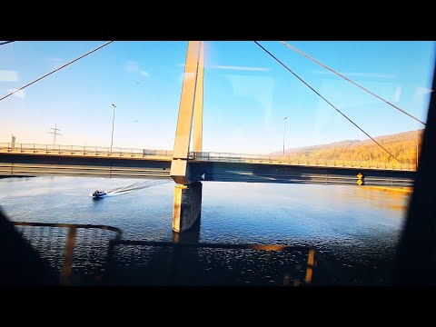 Trainride / Zugfahrt | Linz - Pregarten [Steyregger Brücke]