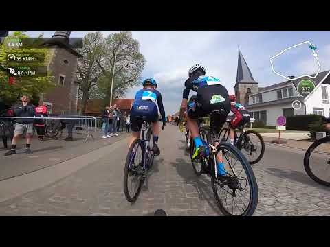 Hard cycling race-koers u14- Hoepertingen aspiranten Abel 1/5