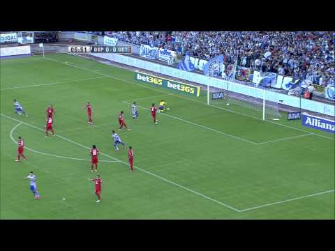 Gol de Riki (1-0) en el Deportivo de La Coruña - Getafe CF Jornada 3