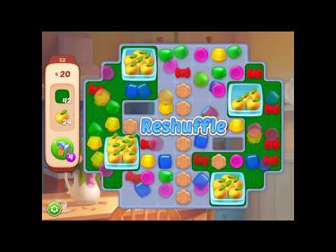 WALKTHROUGH Homescapes Level 52