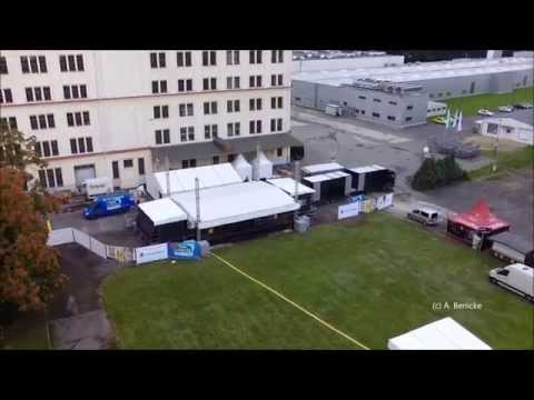 Wurzen am 03.09.2015 im Überflug - Tag der Sachsen 2015