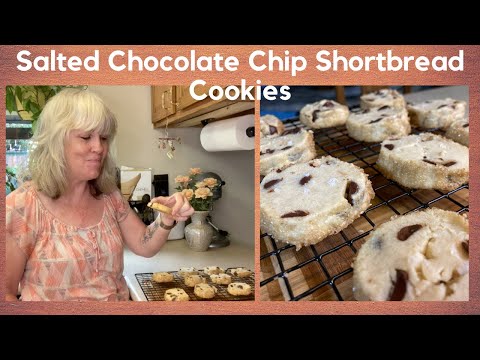 How To Make Salted Chocolate Chip Shortbread Cookies | The Best Chocolate Chip Shortbread Cookies