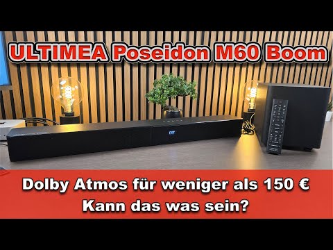 ULTIMEA M60 Poseidon Boom im Test – 5.1 Dolby Atmos Soundbar mit Subwoofer, HDMI eARC & App