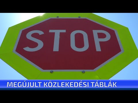 Megújult közlekedési táblák