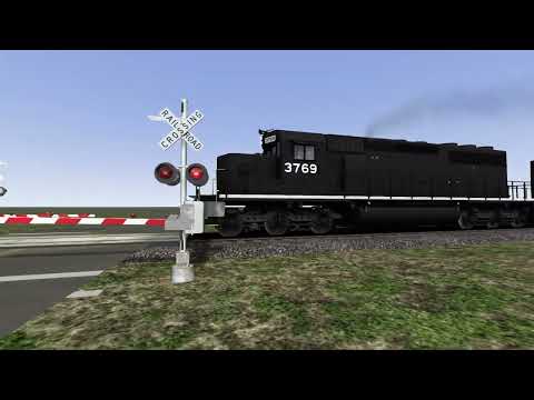 Train Simulator Classic Kanawha River Railroad Train 381 rolls through Columbus Ohio
