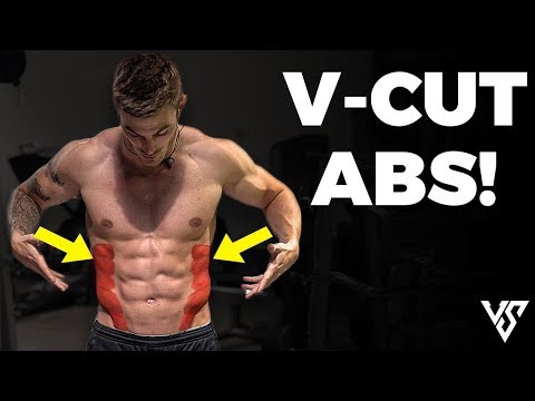 8 Minute V Cut Abs Workout (DO THIS FROM HOME!) | V SHRED