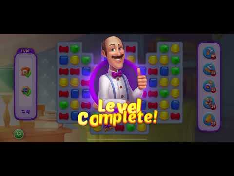 Homescapes Level 11716 HARD!  NO BOOSTERS!