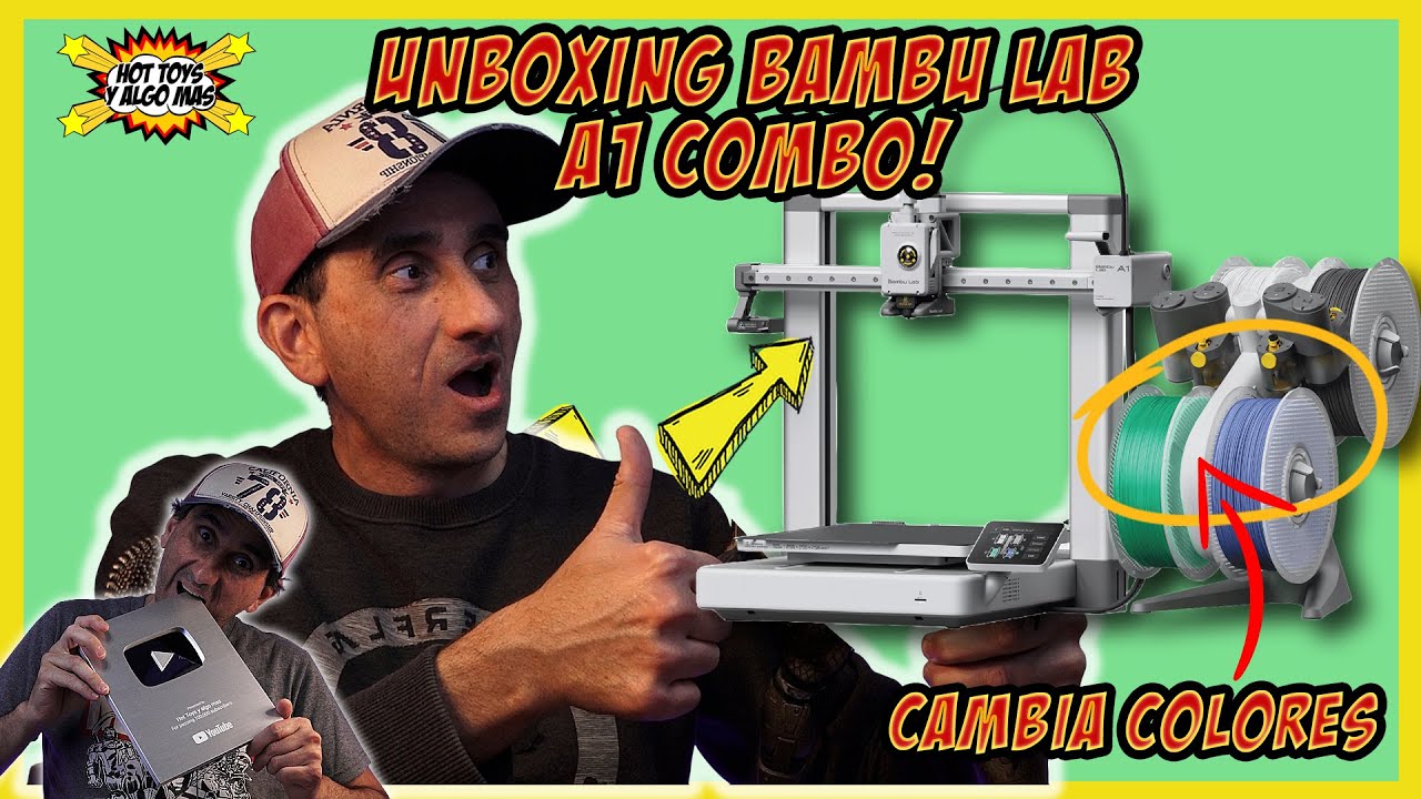 BAMBULAB A1 2025 COMBO Unboxing y Armado PASO A PASO #3d