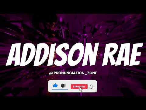 How to Pronounce ADDISON RAE Correctly | English Pronunciation Guide #factshorts #tiktok  #viral