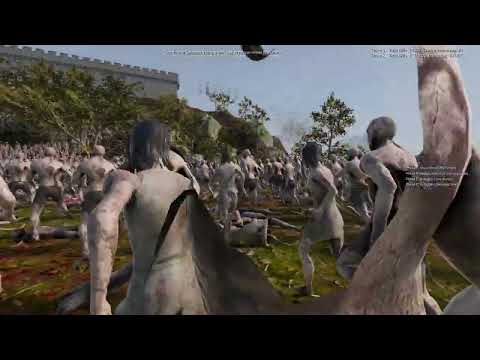 Full Auto Archer, Catapult Castle Defends Vs 1M Zombie - UEBS2 - Ultimate Epic Battle Simulator 2