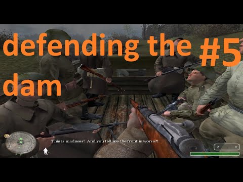 Call of Duty 1 deffending the dam walkthrough part 5
