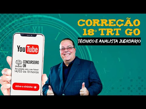 TRT-18 Goiás - Correção da prova de Técnico e Analista Judiciário. Resolvendo questões da FCC.