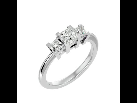 Inel de Logodna Exquisite Trilogy Aur Galben 18k Genuine Diamonds - Otilia