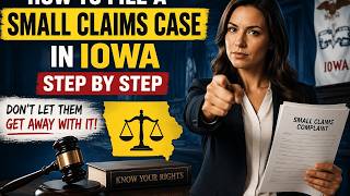 How to file a small claims case in Iowa step by step
