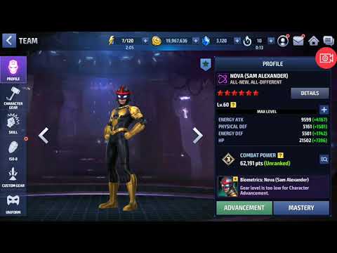 Shadowland Solo T1 Nova vs. Wiccan Boss Rumble Floor 14 Marvel Future Fight
