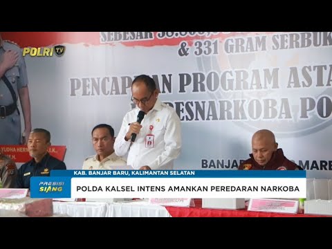 KAPOLDA KALSEL PIMPIN PEMUSNAHAN NARKOBA SENILAI 40 MILIAR RUPIAH