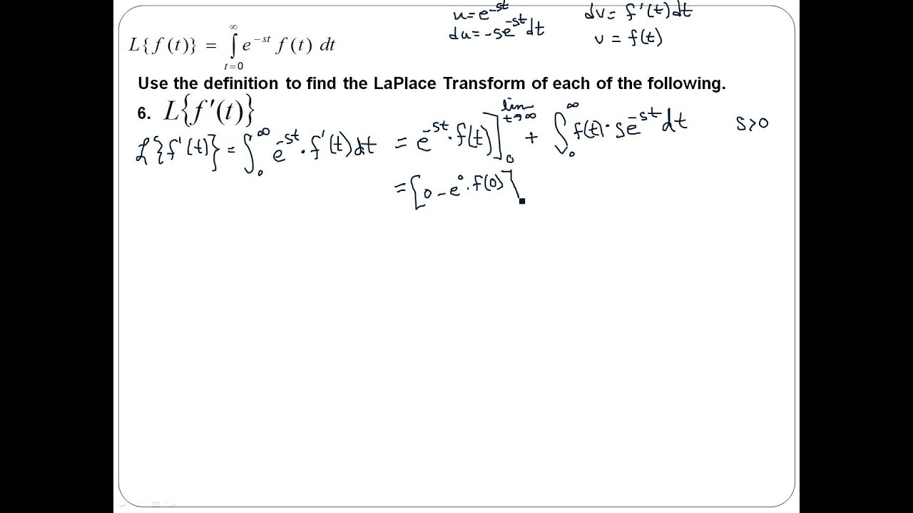 Differential Equations Worksheet 9 #6