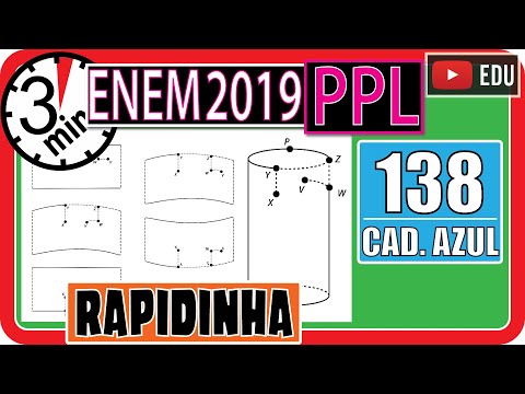 🏃[ENEM 2019 PPL] 138 📘 VISÃO ESPACIAL Uma formiga encontra-se no ponto X, no lado externo de um