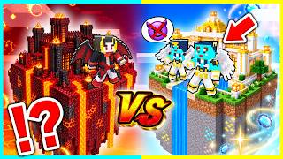 地獄から天国を目指せ！天国チャンクvs地獄チャンクの対決【まいくら / マインクラフト】
