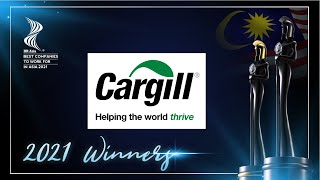 CARGILL MALAYSIA – 2021 MALAYSIA Winner of HR Asia Best Companies to Work for in Asia